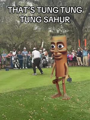 OMG THAT’S TUNG TUNG TUNG SAHUR #golf #PGATOUR #triplet #meme #funny 