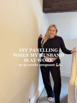 DIY £15 SHAKER PANELLING GUIDE ⬇️ I panelled another wall whilst my husband was at work 😂 is this becoming a pattern… no but sorry I am CHUFFED! It’s transformed the space 🙌🏼✨ guide for measuring & the tools you need below! I got everything I needed from B&Q!  TOOLS NEEDED: 2 x £15.97 MDF shaker panelling kits 1.2m in height  21 x 29 x 2400mm Scotia Pine trim for dado rail Pencil & paper  Spirit level  No more nails glue & caulk, MDF primer & paint of choice!  MEASUREMENT GUIDE:  (If you’re not sure you could use chat gpt but I like to do it myself!)  1. Measure width of wall 2. I knew my height as I was using the full MDF strip height of 1.2m as they come 3. Measure width of MDF strip (say 10cm)  4. Decide how many panel squares (ish) you want for your aesthetic - completely your choice if you want less your gaps will look wider, if you want more they will look smaller. I wanted 7!  5. If I want 7 panels, I need 8 strips stuck across. They are 10cm wide so that’s 80cm in strip widths.  6. Take the width of your wall, and minus your strip widths (mine was 80cm as above) 7. Whatever you’re left with, divide that by how many panel gaps you want (I wanted 7). That number is how wide each gap is!  8. Draw onto paper and check numbers add up! Draw onto wall!  Any questions please ask in comments! 🤍✨ hope you like it! 🥰🤍 Lots of love, Kat xxxxxxx #bedroommakeover #panelling #panellinginspo #DIY #diyhome 