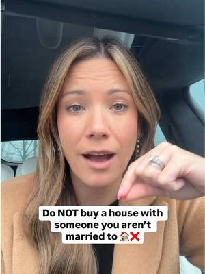 Don’t buy a house with someone you’re not married to. The breakup is hard enough, untangling a mortgage makes it even worse. Marriage first, shared house second. #marriage #relationships #dating #homebuyer #buyingahouse 