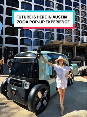 #ad | The future of transportation just pulled up to Austin, Texas during SXSW 🤖 I got an inside look at @Zoox — the world's first purpose-built robotaxi — and it's unlike anything I've seen.  
 No steering wheel, no driver’s seat. Just this incredible cabin designed for you to actually connect with the people you're with. You control the music, the temperature — it's all-electric and fully autonomous. 
 Stop by the LINE Hotel from March 13–15 — FREE, no badge needed — and the first 200 guests each day who sign up and download the Zoox app get a complimentary food & beverage voucher 🤖 
 Sign up for the waitlist to be among one of the first to ride in Austin! 
 #Zoox #robotaxi #howtozoox #SXSW  