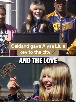 Oakland came out to show its love for Alysa Liu 🫶 (🎥 @TODAY Show) #alysaliu #olympics #goldmedal #oakland #winterolympics 