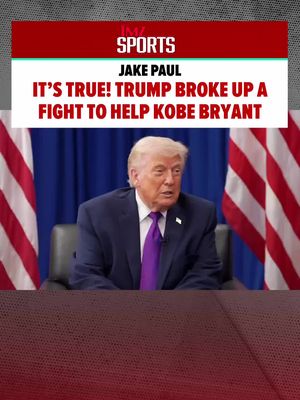 Trump to the rescue! Apparently back in the day President Trump actually helped out Kobe Bryant in a fight against someone. 😂🥊