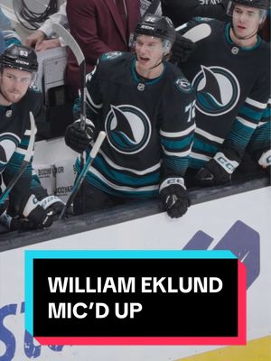 🗣️ YOU DON’T WANT THAT William Eklund on the mic.  #NHL #sharks #hockey 