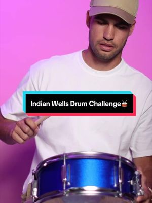 The Drum Challenge - By some of tennis’ finest! 🥁😂 #whitneyhouston #drumchallenge #indianwells #tennisparadise 