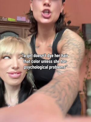 My hair color has everything to do with my psychological problems @Claire Shaner 