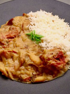 Creole butter beans tell a Louisiana story. Large butter beans simmer low with the bold flavor building traditions that shape our kitchens.  Aromatics, smoked meat, and time. Simple ingredients, layered flavor, and always served over rice. This is Louisiana in one pot. Have you ever had butter beans like this? This recipe can be found in my cookbook on my website in my bio. #risascuisine #beans #neworleans