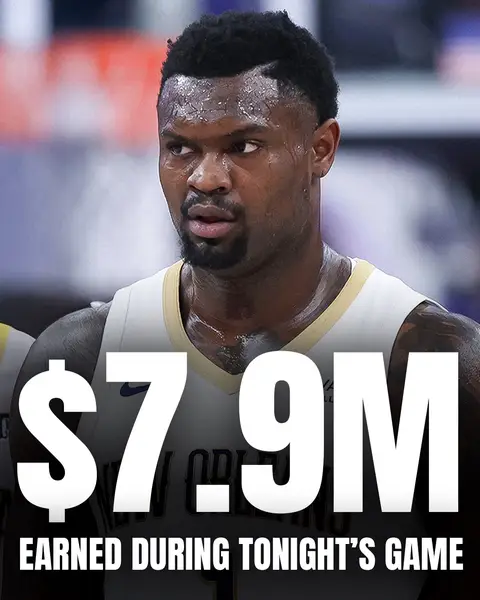 Zion Williamson just got $7.89M richer 🤑🤑🤑 51st game of the season = $7.89 MILLION payday for Zion Williamson 🤯 #zionwilliamson #nbanews #nbatiktok #nbabasketball #neworleanspelicans 