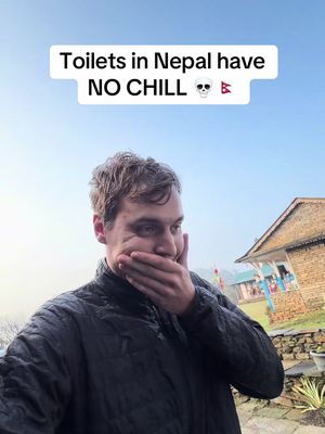 Who designed these toilets? 💀🤣 #nepal #travel #prank 