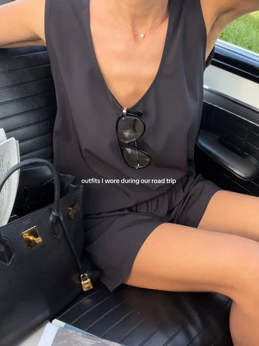 road trip to Carmel, outfit rotation
