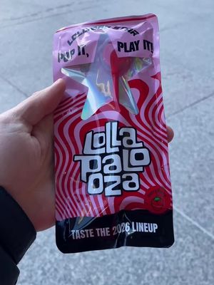 Sneak peek at the 2026 Lollapalooza Lineup! This weekend - March 14 and 15 - Lollapalooza will be handing out lollipops that play music you can only hear when the lollipop is in your mouth with teasers of who will be performing this year. Get a lollipop and an inside scoop on this year’s lineup! @Lollapalooza #ad LOLLIPOP DISTRIBUTION LOCATIONS Saturday, 3/14 River Dyeing & Parade (Downtown/The Loop) River North/Gold Coast Wrigleyville/Boystown Sunday, 3/15 Bridgeport (South Side Irish Parade) West Loop/Wicker Park Lincoln Park/DePaul University