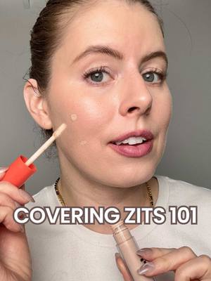 The best way to cover up a zit is to use the least amount of product possible and place it precisely @rephr @BK Beauty Brushes @Kulfi 