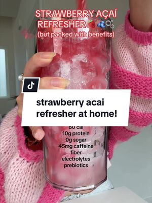 pov: you want something refreshing, but also need to hit your goals 🍓🥤🫧 #proteinrefresher #proteindrinks #fiberdrink #electrolytes #refresher 