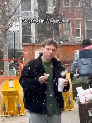 The classic Chick-fil-A revive. #chicagotiktok #wrigleyville #wrigleyfield #stpatricksday #chicagocubs 