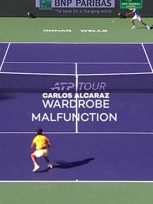 Oops, gotta lace em up 👟 #tennisparadise #indianwells #carlosalcaraz 