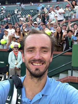 A message from Daniil Medvedev😃 #tennisparadise #indianwells #daniilmedvedev 