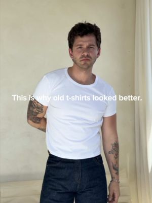 Most outfits fail because the basics fit wrong. Shirt is Tony tee from @Pool House New York #menswear #mensstyle #mensfashion #outfitformula #classicmenswear