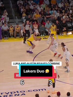 Austin Reaves and Luka Dončić put on a show in Los Angeles 🎥 #NBA #basketball #Luka #AustinReaves #Lakers 