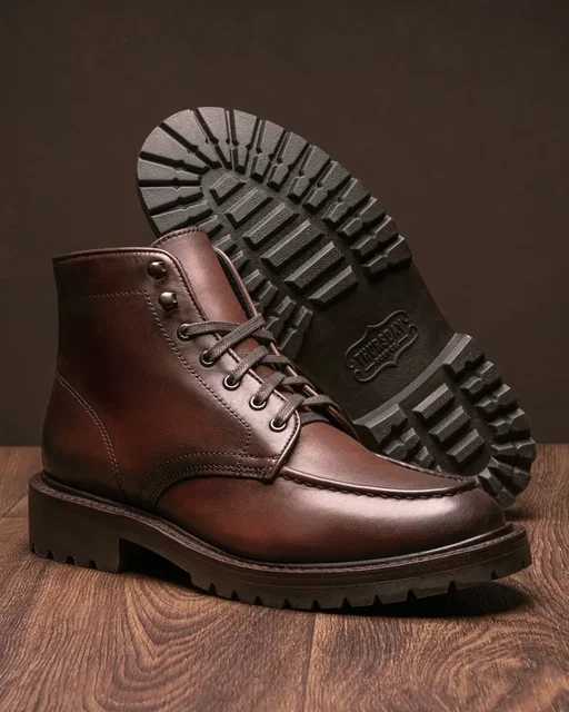 Introducing the Coffee Diplomat! A rich full-grain coffee leather with depth that only gets better over time just like each sip of your favorite morning brew. A rich balance between smooth and bold, this boot is ready to carry you from early stats to late finishes all season long.  #ThursdayBoots #Moctoe #CoffeeLover 