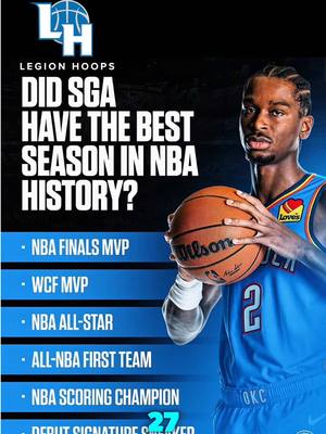 After breaking Wilt’s record, we may have to have some serious conversations about Shai soon. #NBA #OKCThunder #WiltChamberlain