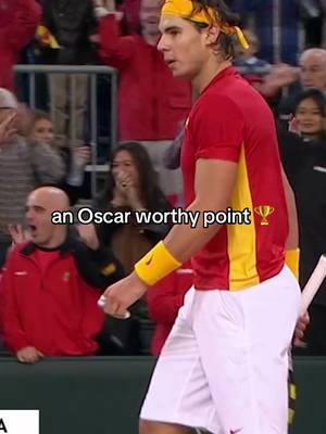 If a tennis point could win an Oscar… this would be it 🙌🏆😮‍💨 #daviscup #rafanadal #nadal #tennis #oscars 