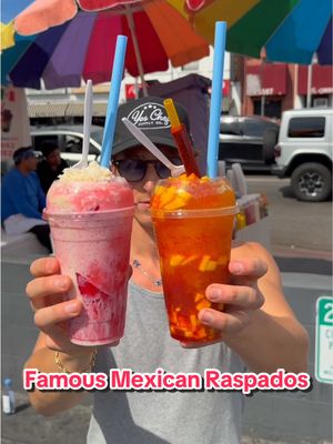 Trying the famous Mexican Raspados in LA! 📍Raspados El Chilango 1075 N Western Ave, Los Angeles, CA 90029 #icecream #losangeles #mexico #dessert 