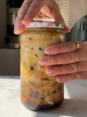 Salted Brown Sugar shaken espresso Because sometimes simple is best 🤎    Recipe : 1 tbsp of brown sugar Dash of sea salt Vanilla bean paste 2 shots of espresso Shake it Add ice and 4 oz of milk #coffee #coffeetiktok #shakenespresso 