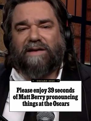 The #Oscars, the Matt Berry cut 🎬