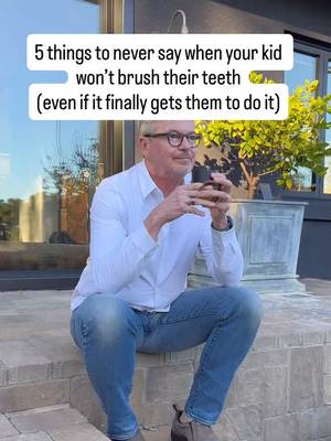 Here’s what to say instead… “Fine, skip it. Just this once.” This makes everything harder for the parent because now you’ve basically told your child that brushing time is DEBATABLE. So kids will try to debate every single time you try to brush. Not to mention, the bacteria that cause cavities now get eight hours overnight to wreak havoc.) Instead: “Two minutes and we’re done. Want to listen to your favorite song while we brush?” Kids need to know it’s a non-negotiable, like wearing seatbelts in the car. “If you don’t brush, the sugar bugs will eat your teeth.” It works tonight. But I’ve been seeing the adults it creates for 40 years — white-knuckling it in my chair at 45, still scared. Instead: “Let’s go brush away those sugar bugs.” Small shift but makes your kid the hero, not the victim. Believe me, this pays dividends into adulthood. “You need to floss every single one of your teeth.” A resistant kid with 10 seconds of real contact beats a two-minute standoff every time. Instead: Lower the bar before you lose the habit entirely. Flos just one tooth. Every night. Build from there! “Open your mouth, I’ll just do it fast.” Kids know when your heart isn’t in it—when you’re just trying to get the chore done. Instead: Let them brush first, badly. Then you “check” after. Kids love this game and love to correct adults on their “bad” brushing! Cavities are a bacterial infection. Contagious. Reversible early. Almost entirely preventable once you know what’s actually feeding them. Save this and send it to a parent who needs this.