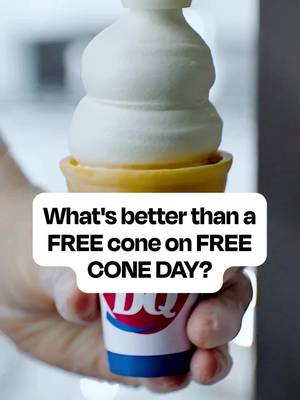 Dip your cone for $1 to support Children’s Miracle Network Hospitals on Free Cone Day! At participating locations.