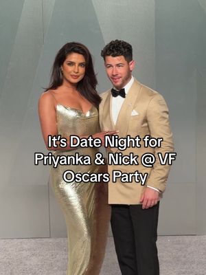 Who doesn't love a perfectly matched red carpet moment? #priyankachopra and #nickjonas turned heads in coordinated looks on the #VFOscars red carpet. Tap the link in our bio to see more of the night's best looks.