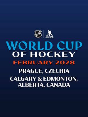 Calgary, Edmonton and Prague will be the hosts for the 2028 World Cup of Hockey‼️#WCOH #NHL #sports #hockey 