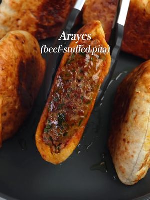 Arayes (beef-stuffed pita) If you haven’t had arayes before, you need to try it. It’s a Middle Eastern street food made with pita stuffed with seasoned ground beef or lamb and cooked until crispy. I added @McCormick Gourmet Smoked Paprika to the beef for a subtle smokiness that really brings everything together.  I like serving it with this creamy cashew-cilantro dip on the side. You can find McCormick Gourmet at your local grocery store or on Amazon. Full recipe below. Explore the possibilities with @mccormickgourmet's finest 70+ flavors.  Learn more at mccormick.com/gourmet. #ad #mccormickgourmetpartner #mccormickgourmet  Arayes (Crispy Beef-Stuffed Pita) Ingredients For the arayes: 1 lb ground beef (or ½ lb beef + ½ lb lamb) 4 tablespoons chopped fresh parsley 1 medium yellow onion, grated and squeezed very dry 2 teaspoons McCormick Gourmet Smoked Paprika ½ teaspoon McCormick Gourmet Organic Roasted Ground Cumin (optional) 1 teaspoon McCormick Sea Salt, plus more to taste ½ teaspoon freshly ground black pepper 1 tablespoon extra virgin olive oil 4 pitas, halved 2-3 tablespoons neutral cooking oil (avocado or vegetable), for the pan 1 tablespoon extra virgin olive oil, for brushing For the cilantro-cashew dip: 1 cup raw cashews, soaked in water 30 minutes, drained 1 bunch fresh cilantro leaves 1 garlic clove Juice of ½ lime (or lemon) ½ teaspoon McCormick Sea Salt, or to taste 2 tablespoons extra virgin olive oil 3-4 tablespoons water, as needed 1-2 tablespoons mayonnaise or Greek yogurt (optional, for extra creaminess) Smoked paprika, for dusting Instructions Preheat oven to 400°F. Line a baking sheet with parchment and place a wire rack on top. In a large bowl combine the ground beef, grated onion (well squeezed), parsley, smoked paprika, cumin if using, salt, black pepper, and 1 tablespoon olive oil. Mix with your hands for about 1-2 minutes until the mixture is fully combined and slightly sticky. It should feel smooth and cohesive. Open each pita half to create a pocket. Fill each with a generous layer of the beef mixture, about ⅓-½ inch thick. Press it evenly to the edges without overpacking. Lightly brush the outside of each stuffed pita with olive oil. Heat a large cast iron or heavy skillet over medium-high heat. Add enough neutral oil to lightly coat the pan. Place the arayes open meat-side down first and cook for 1-2 minutes, until the beef develops a deep golden crust. If the meat begins browning too quickly or looks like it might burn, reduce the heat to medium. Flip the arayes and cook the pita sides until golden and crisp, about 2-3 minutes per side. Transfer the arayes to the prepared wire rack. Bake for 6-10 minutes, depending on thickness, until the beef is fully cooked through. While the arayes bake, combine soaked cashews, cilantro, garlic, lime juice, salt, olive oil, and 3 tablespoons of water in a high-speed blender. Blend until smooth. Add more water 1 tablespoon at a time until creamy. For extra creamy dip, blend in mayo or Greek yogurt. Taste and adjust salt or lime. Let the arayes rest for 2-3 minutes. Slice into quarters (or as halved) Serve immediately with the dip, dusted lightly with smoked paprika.