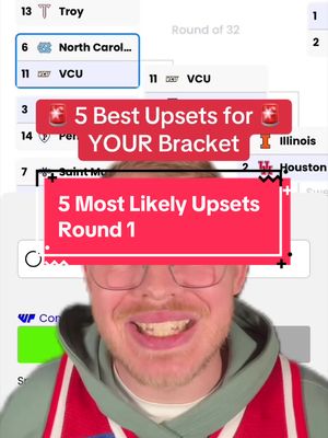 Best upsets to choose in the first round of March Madness #collegebasketball #MarchMadness 