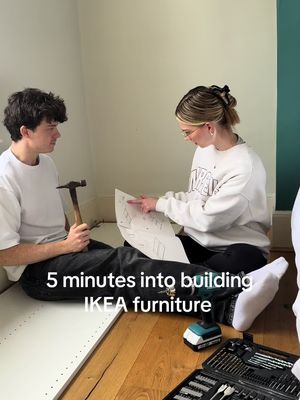 It’s a nightmare 🔨 #ikea #couplestherapy 