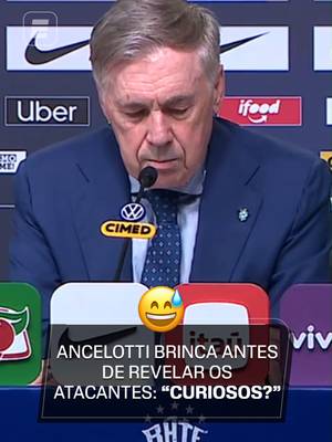 Carlo Ancelotti sabe das coisas... 😅 O treinador brincou na convocação da seleção brasileira antes de revelar os atacantes escolhidos por ele. #FutebolNaESPN #seleçãobrasileira #carloancelotti #convocação #futebol #copadomundo #tiktokesportes