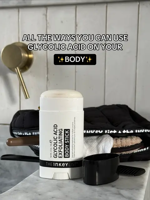 an ingredient with many talents 👑 #theinkeylist #glycolicacid #glycolicacidbodystick #keratosispilaris #ingrownhair 