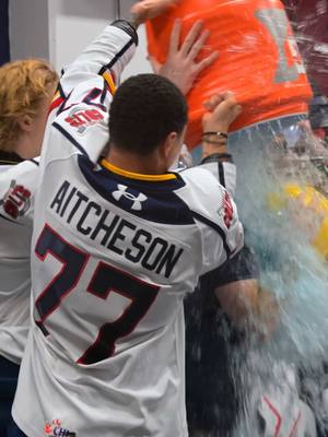 Big night behind the bench 💧 #celebration #postgame  #fyp  #foryou 