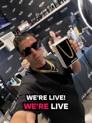 WE ARE LIVE! Join us for some exclusive JAXXON FLASH SALES!  #livestream #flashsale #jaxxon #jewelry #gold