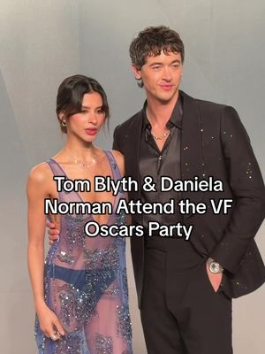 #TomBlyth and Daniela Norman attended the #VFOscars Party last night in Los Angeles. Tap the link in our bio to see every look from the red carpet. 