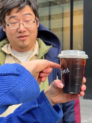Putting Split the T to the test with our Cold Brew #TimHortons #stpatricksday #canada