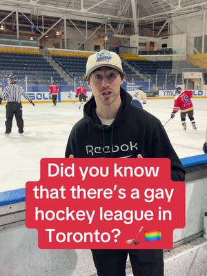 Did you know that there is a gay hockey league in Toronto? The Toronto Gay Hockey Association has been around since the early 1990s and serves as a safe space for members of the LGBTQ+ community to enjoy game we all love. The league welcomes both gay and straight players, and has over 300 skaters participate every Sunday at the Mattamy Athletic Centre 📍🏒🏳️‍🌈 #hockey #toronto #gay #lgbtq #canada 