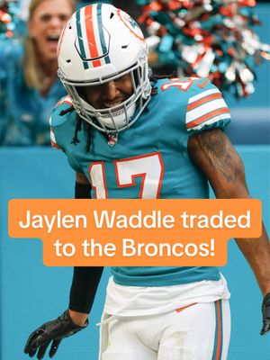 BREAKING: The Dolphins have traded Jaylen Waddle to the Broncos. The full details, per Adam Schefter: Denver receives: Waddle and Dolphins’ 4th-round pick (11th in round) in this year’s draft. Miami receives: Broncos’ 1st round pick (30th overall) along with their late 3rd and 4th round picks (30th in each round) in this year’s draft.