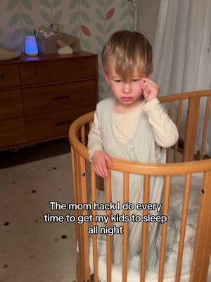 The mom hack I do every time to get my kids to sleep all night and wake up happy 💤👶🏼🌙 Works every time!😏