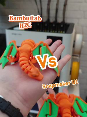 There's no wrong choice between the Snapmaker U1 and Bambu Lab H2C. Both of these printers are phenomenal, but which is right for you?  #3dprinting #3dprint #snapmakeru1 #bambulab #bambulabh2c 