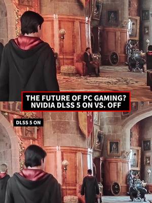 We tried Nvidia's new DLSS 5 at GTC. 👆 It offers the biggest leap in graphics we have seen in a long while. Despite backlash that it is an AI slop generator, the neural rendering adds stunning photorealism to games. Using a new neural rendering model, DLSS 5 injects startlingly lifelike shadows, textures, and definition into game environments. #Nvidia #NVIDIAGTC #Gaming #AI #DLSS5