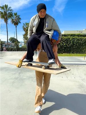 @Daewon song’s first time skating a human 🚨 Breaking in the Glenburn shoe 🚧 new from @adidas 
