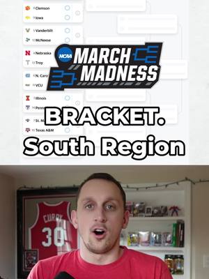 South region is where chaos will happen… #bracket #cbb #MarchMadness 