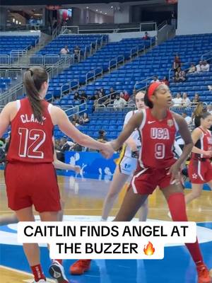 CC 🤝 Angel @FIBA Women's World Cup  Watch USA vs. Spain Live on TNT #fibawwc #caitlinclark #angelreese 
