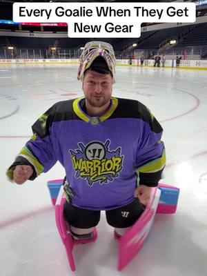 How I felt the first time I put on my @Warrior Hockey Alpha Surge Set! They FEEL AMAZING