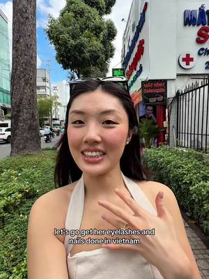 best feeling to have fresh set of lashes and nails at the beginning of a trip!  📍 @Chenmi Beaute  #eyelashextensions #nailinspo #vietnamtravel #beauty #vietnamesebeauty 